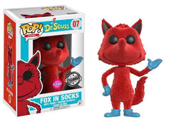 Funko Pop! Books - Dr. Seuss Fox In Socks (Flocked) (07) Exclusive Figurines
