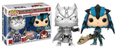 Funko Pop! Games - Marvel Vs Capcom Infinite Black Panther (White) Monster Hunter (Blue) (2Pack)
