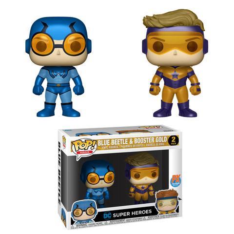 Funko Pop! Heroes - Super Blue Beetle & Booster Gold (2Pack) Exclusive Figurines