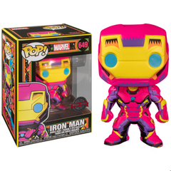 Funko POP! Marvel - Marvel Black Light - Iron Man (649) Exclusive