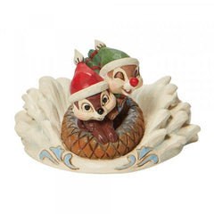 DISNEY TRADITIONS Figure - Disney, Chip & Dale - Chip 'n Dale "Fun in the Snow" (6cm)