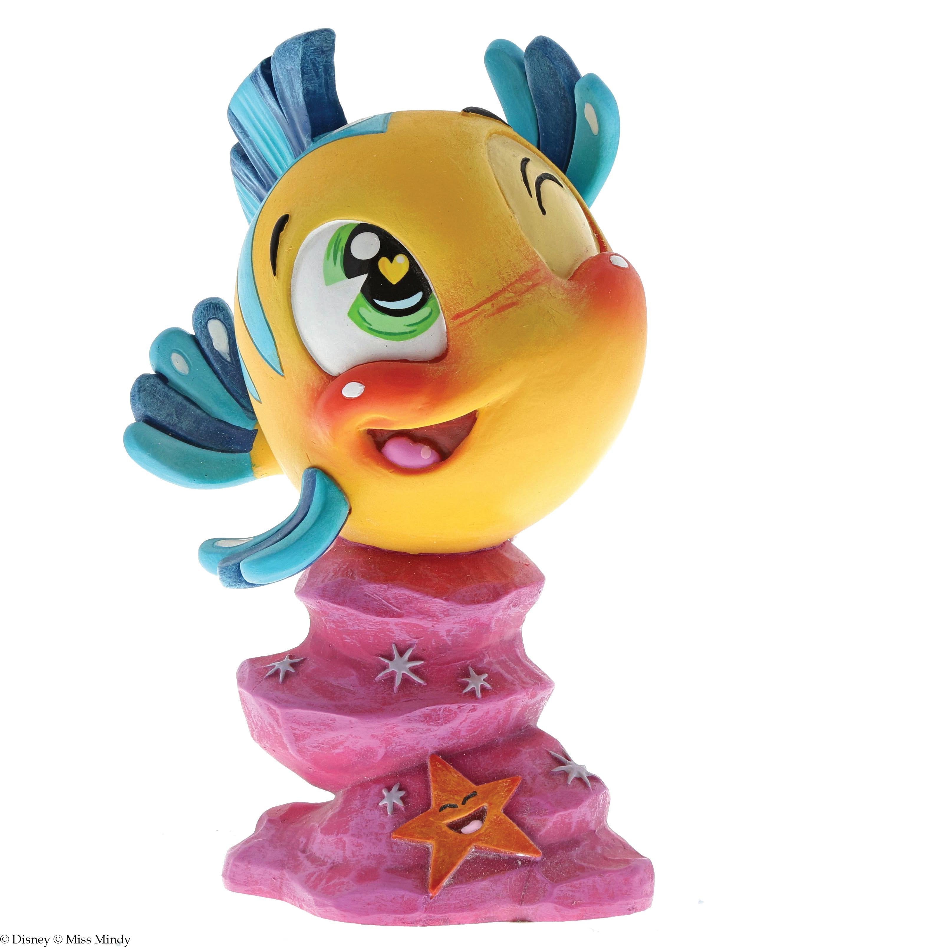 Disney The World Of Miss Mindy - Little Mermaid Flounder (11 50 Cm) Figurines
