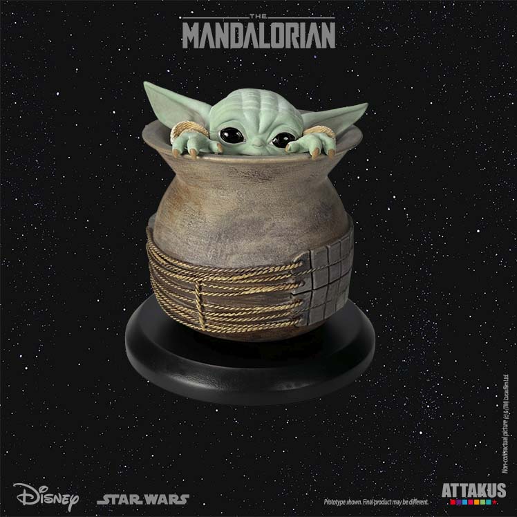 ATTAKUS Statue - Star Wars, Classic Collection 1/5 - Grogu 'Jar' in The Mandalorian (10cm)