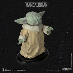 ATTAKUS Statue - Star Wars, Classic Collection 1/5 - Grogu 'Using The Force' in The Mandalorian (10cm)