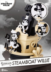 Disney - 90Th Mickey Anniversary Steamboart Willie Diorama (15 Cm) Figurines