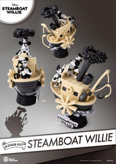 Disney - 90Th Mickey Anniversary Steamboart Willie Diorama (15 Cm) Figurines