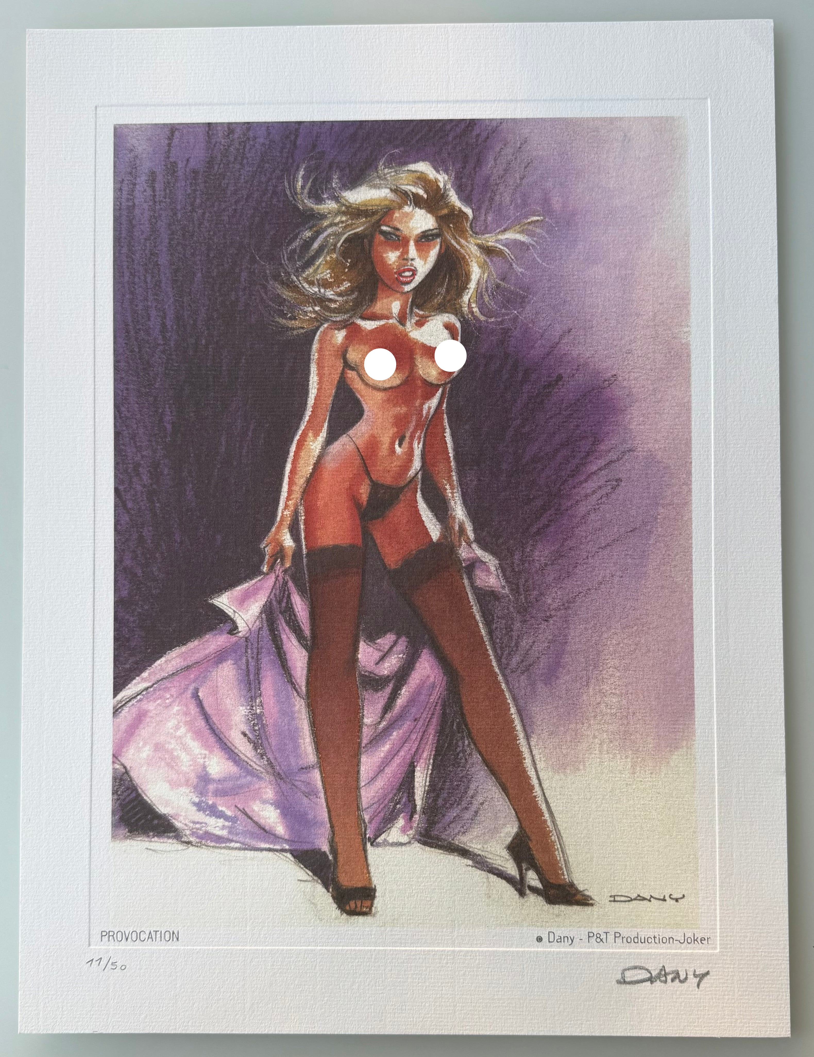 COMICS Affiche : Pin-Up - Provocation (Dany) / 50 ex + signed