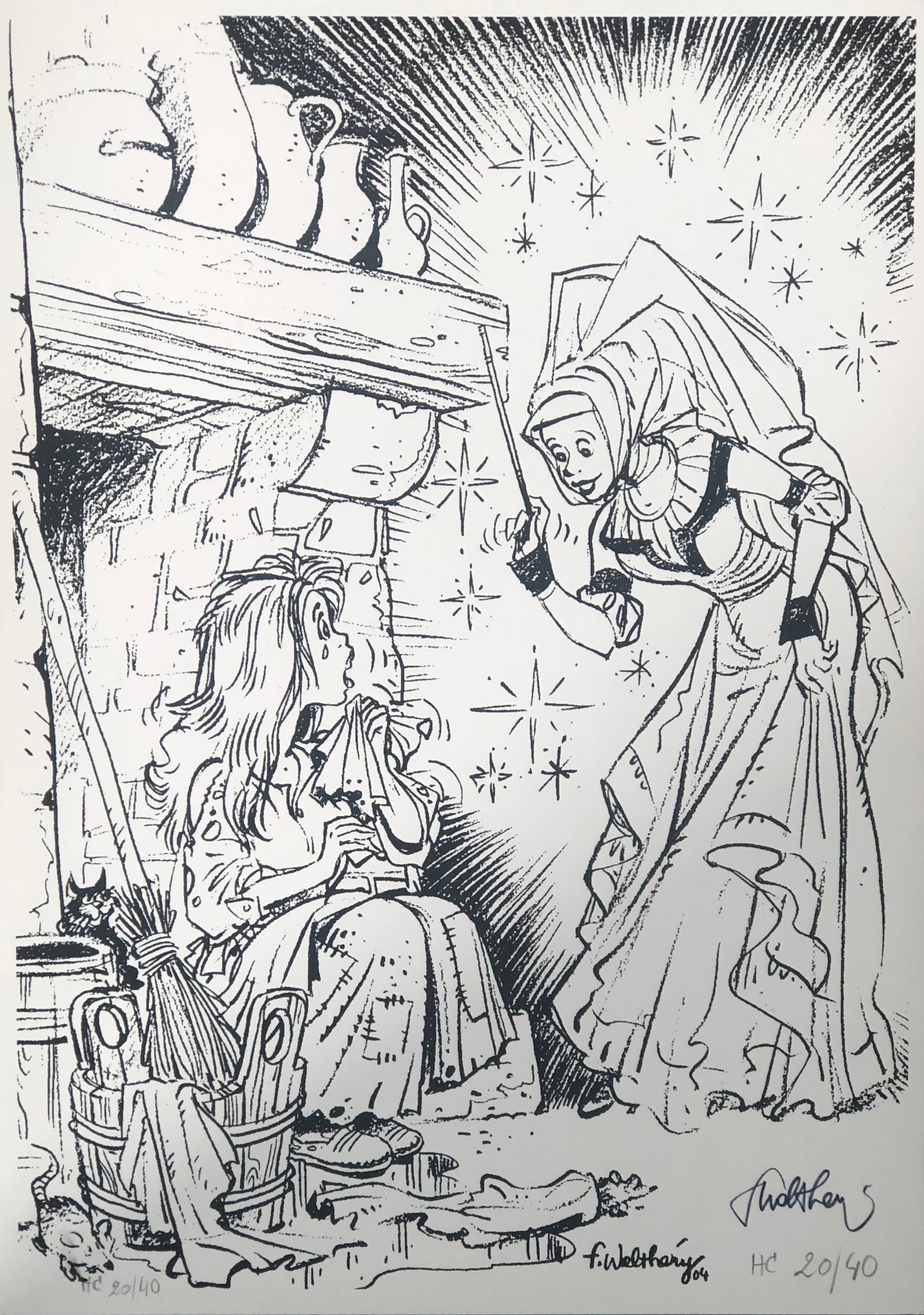 COMICS Ex-libris : Cendrillon (Walthéry)