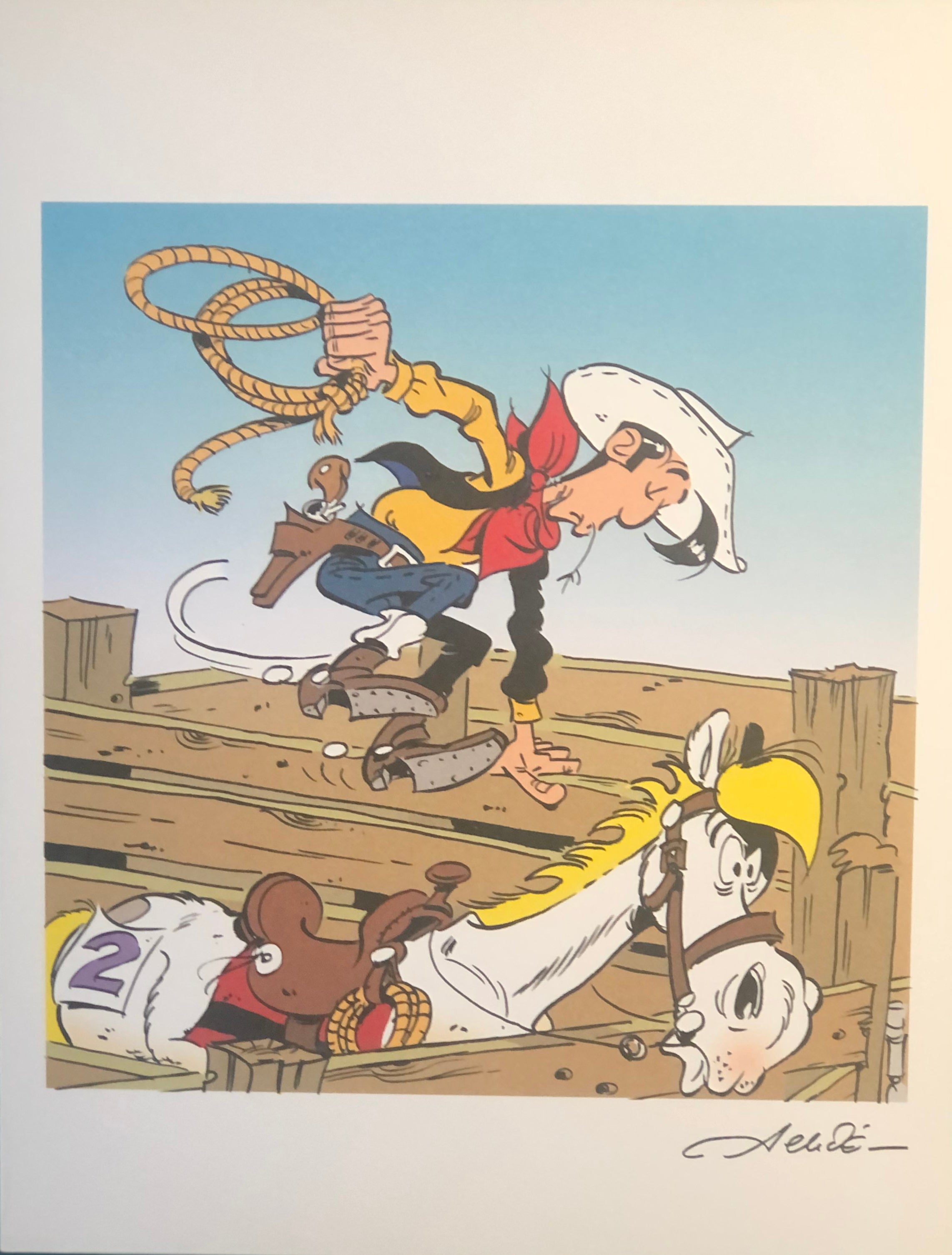 COMICS Ex-libris : Lucky Luke (Achdé)