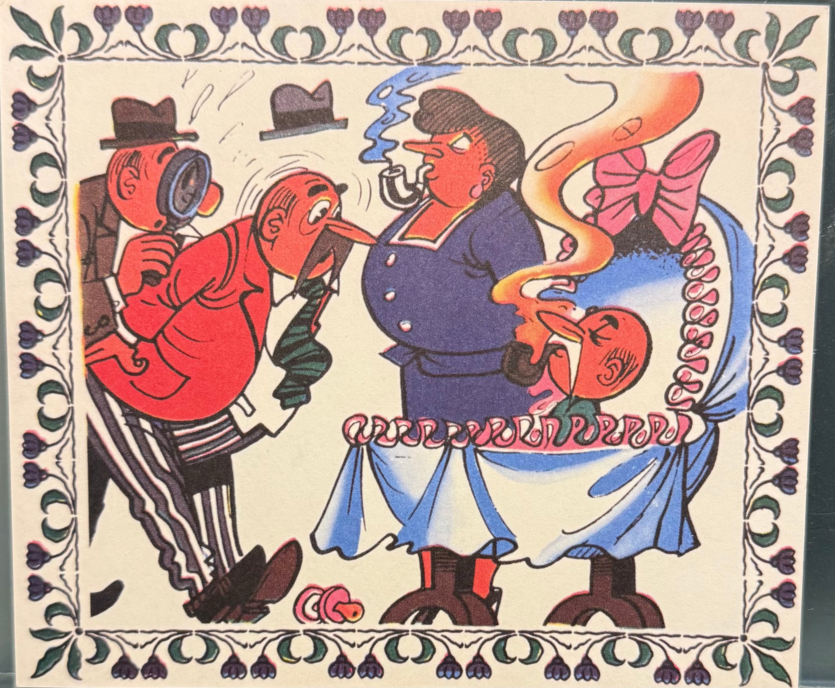 COMICS Print : Nero 'Bedanking geboorte Jean-Claude <Clo-Clo>' (Marc Sleen)