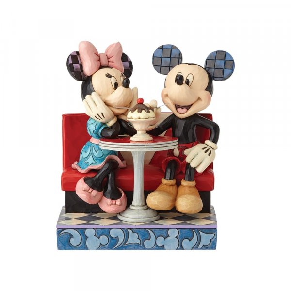 DISNEY TRADITIONS - Mickey Mouse : Mickey & Minnie "Love Comes in Many Flavors" (16cm)