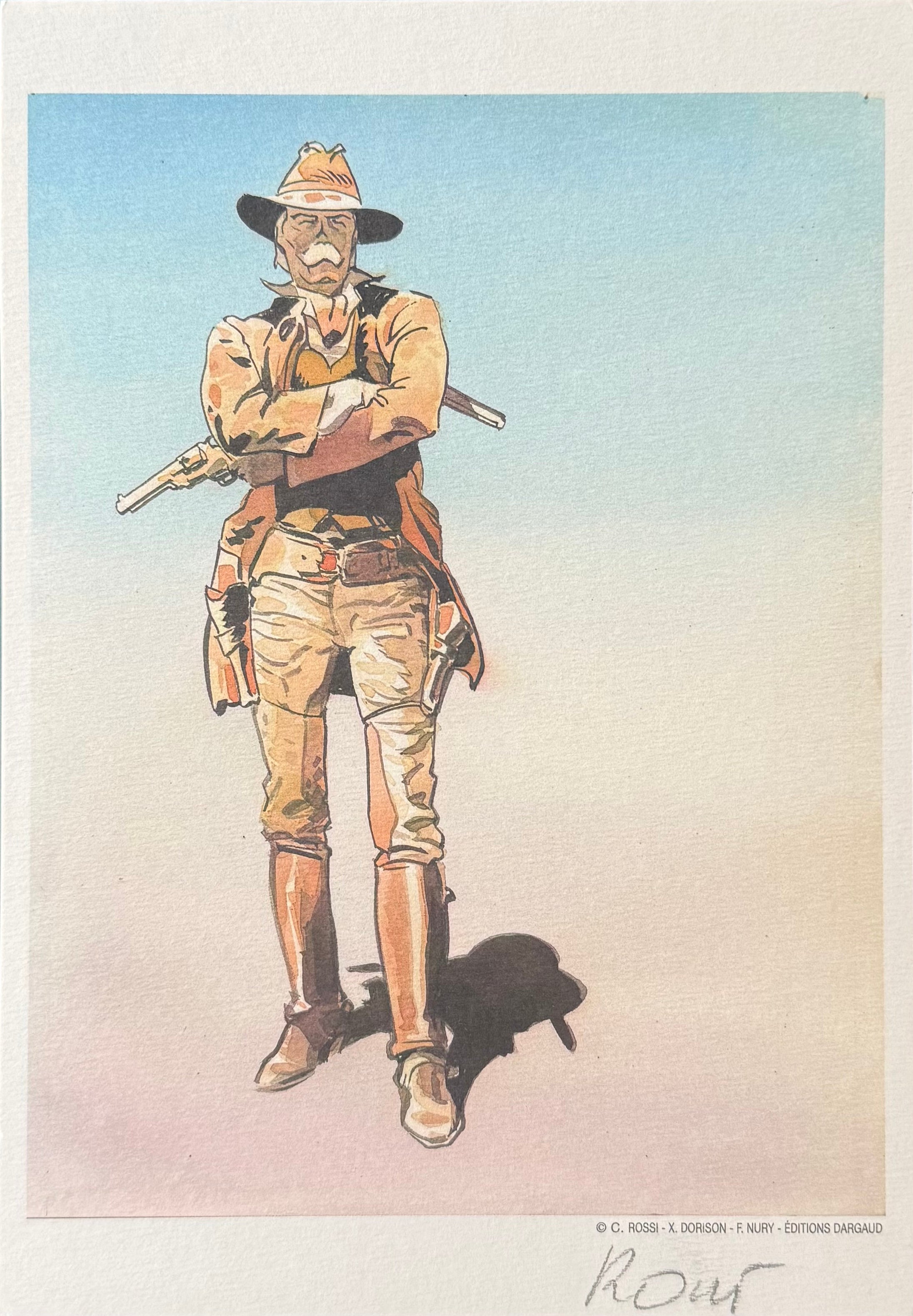 Ex-libris Rossi – W.E.S.T. "Pose" – Numbered & Signed - 2009