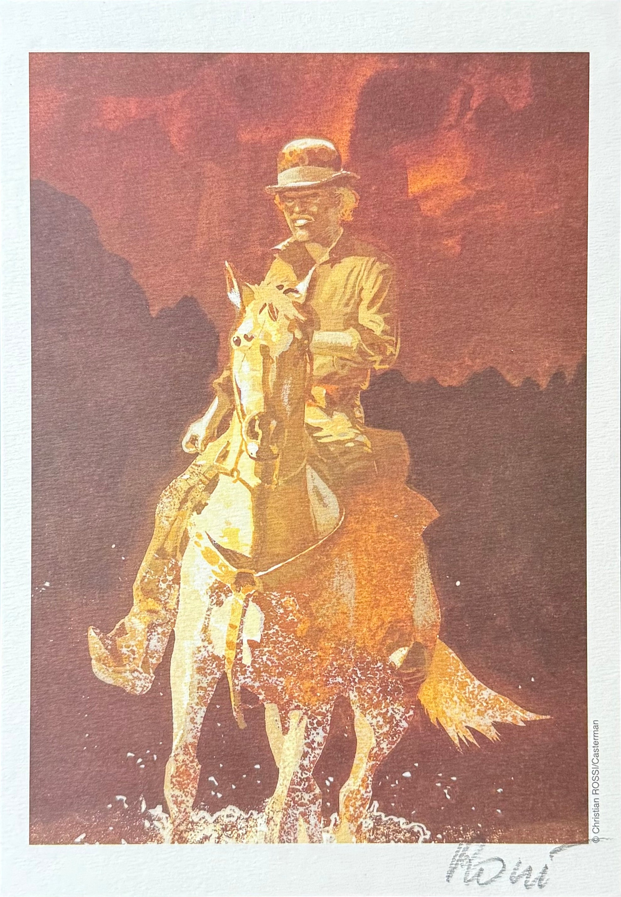 Ex-libris Rossi – W.E.S.T. "Rider" – Numbered & Signed - 2012