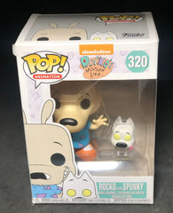 FUNKO POP! Animation - Rocko's Modern Life - Rocko with Spunky (320) 'Small Damaged Packaging'