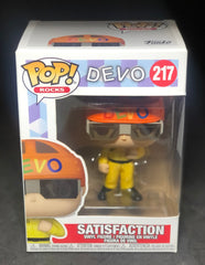 FUNKO POP! Rocks - Devo - Satisfaction (Yellow Suit) (217) 'Small Damaged Packaging'