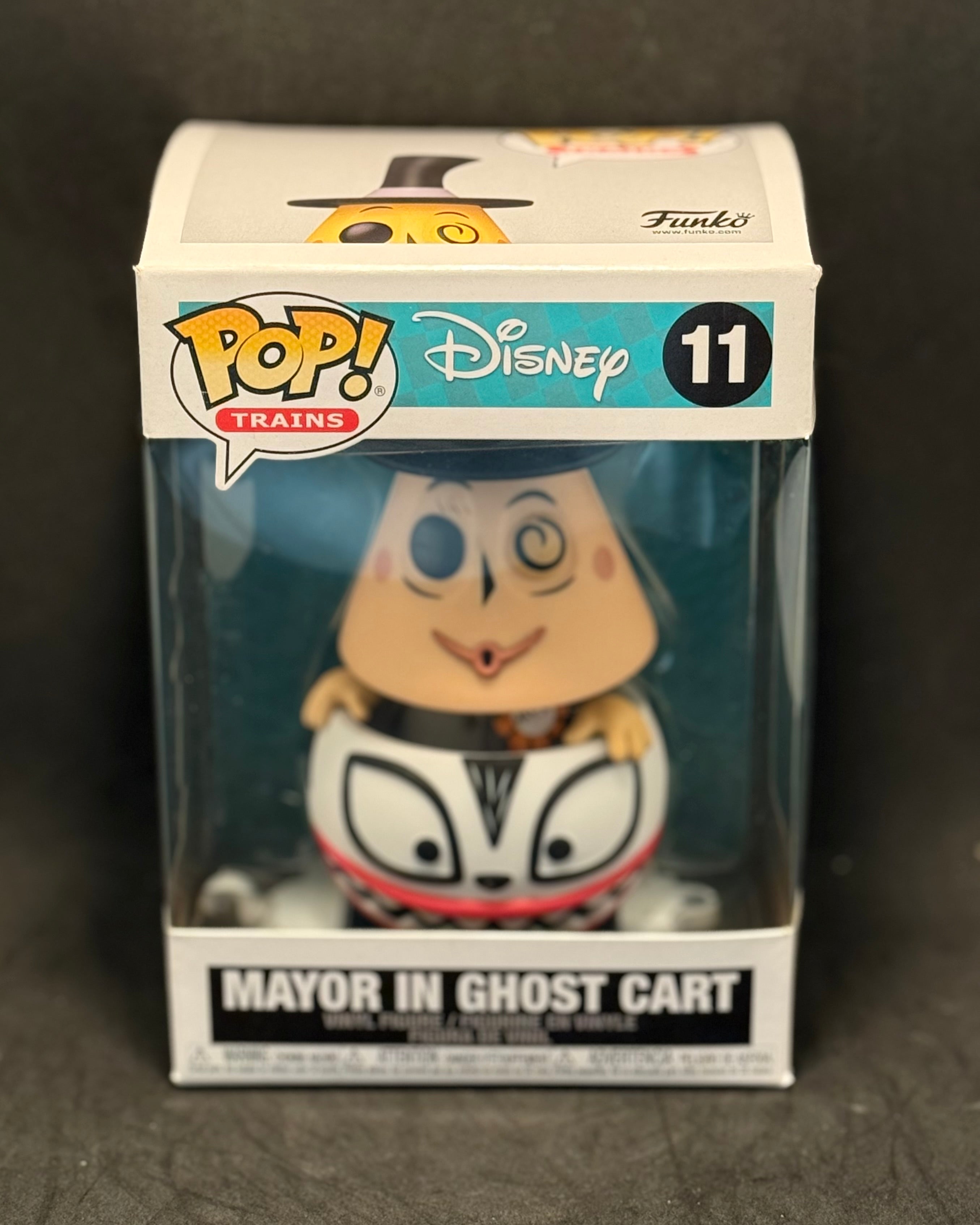 FUNKO POP Trains - Disney, The Nightmare before Christmas - Mayor in Ghost Cart (11) "Small Box Damage"