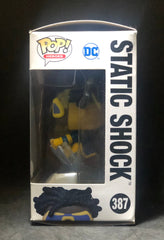 Funko POP! Heroes - Justice League - Static Shock (387) Exclusive Box Damage