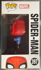 Funko POP! Marvel - Comics, Holiday - Spider-Man (Ugly Sweater) #397 - Small Box Damage