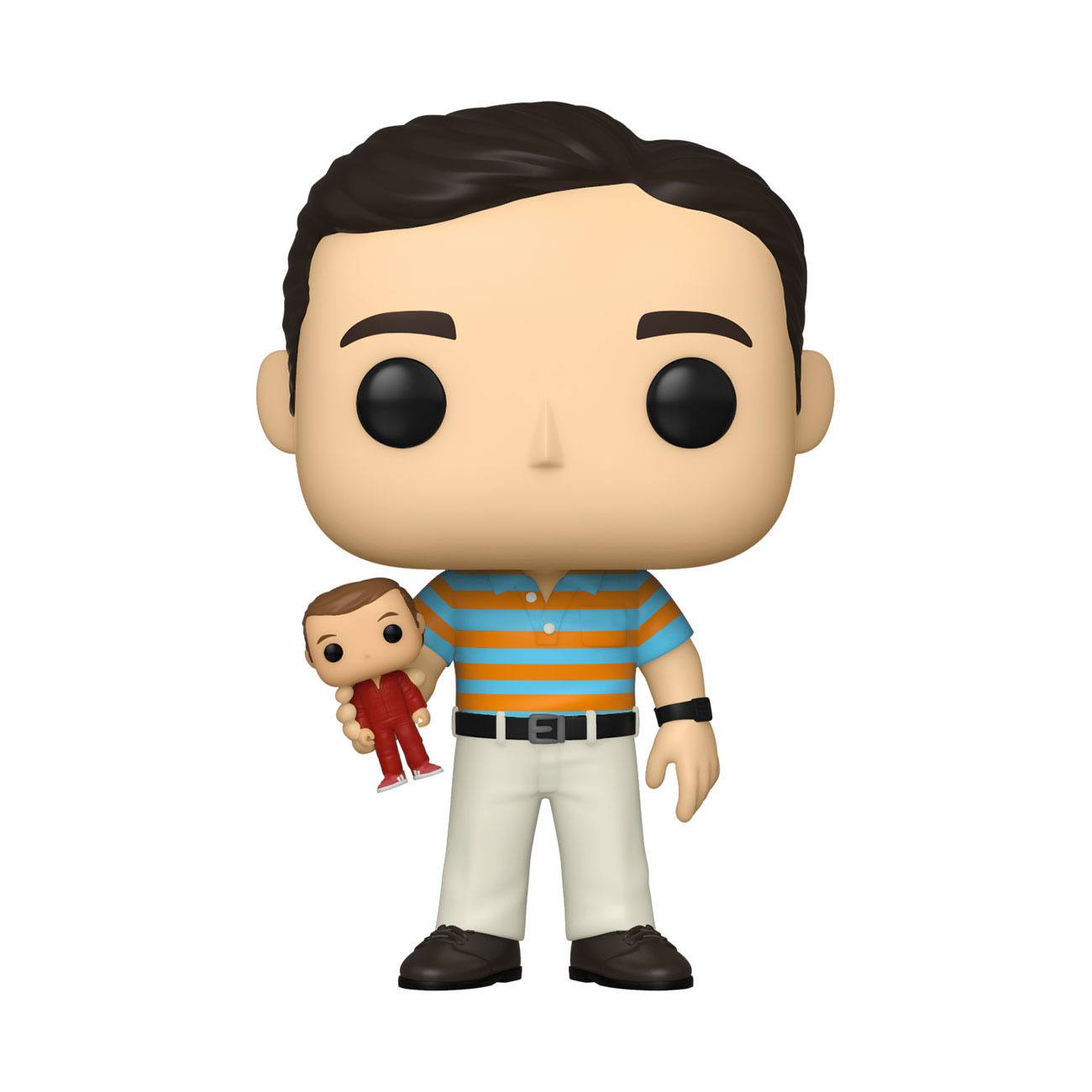 Funko POP Movies - The 40-Year-Old Virgin - Andy Stitzer (holding Steve Austin) #1064 CHASE