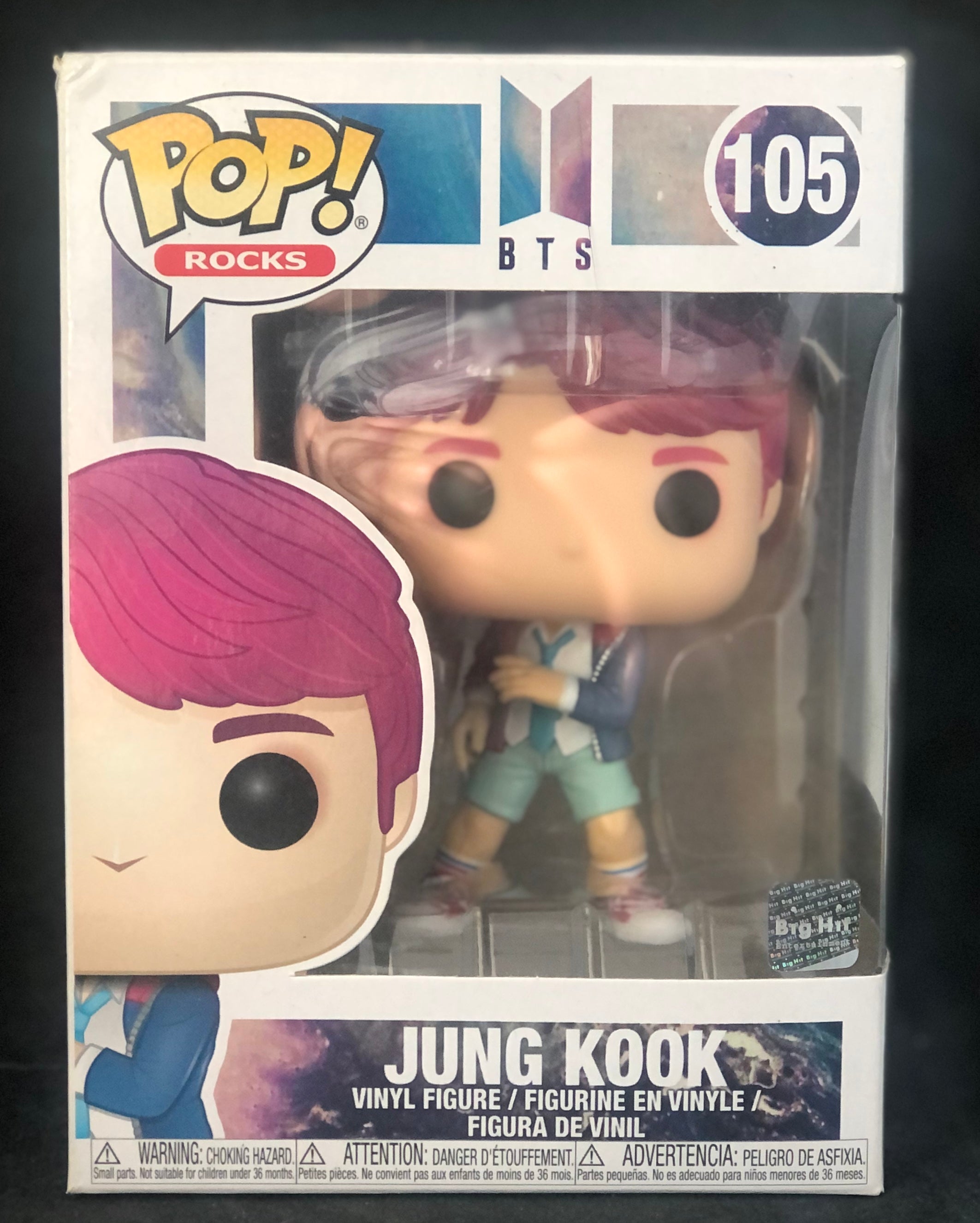 Funko POP! Rocks - BTS (Bangtang Boys) - Jung Kook (105) 'Small Box Damage'