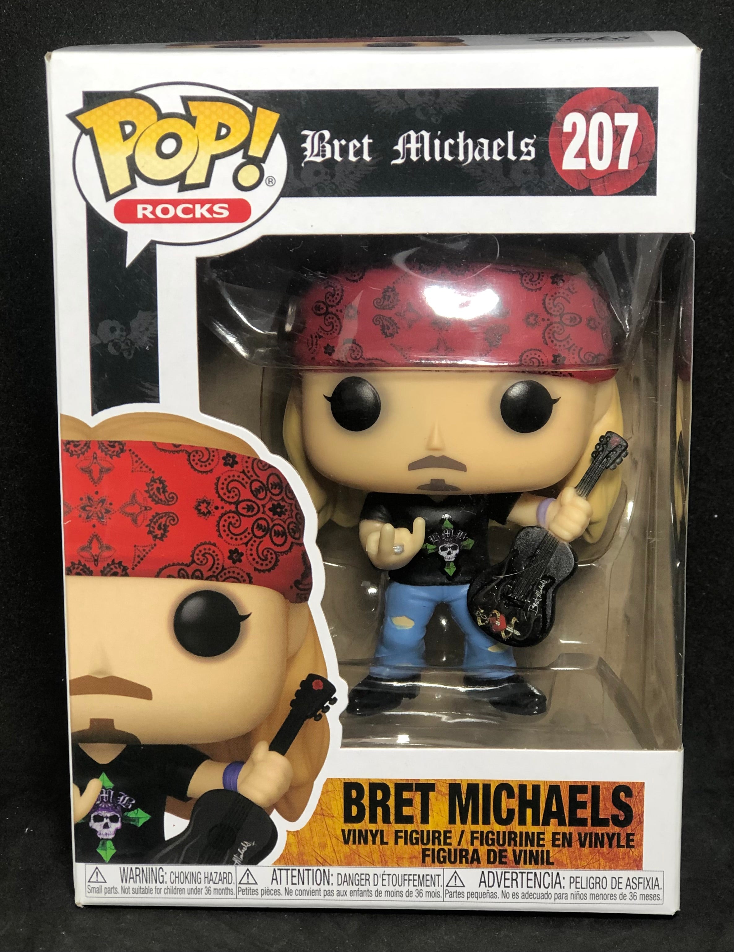 Funko POP! Rocks - Bret Michaels - Bret Michaels (207) 'Minor Box Damage'
