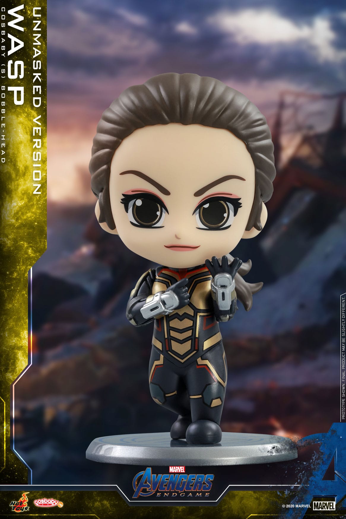 HOT TOYS - Marvel, Avengers : Endgame (Cosbaby Serie) - The Wasp (Unmasked Version) (10cm)
