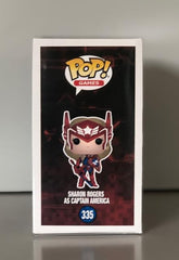 Funko Pop! Games - Marvel Future Fight Sharon Rogers (As Captain America) (335) Damaged Packaging