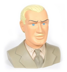 LEBLON-DELIENNE Resin Bust – Blake & Mortimer (Coloured) 27 cm - Limited & Numbered - 777 pcs. - 2004