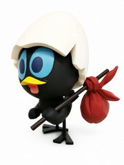 LEBLON-DELIENNE Resin Statue - Calimero : Calimero and his knapsack (19cm) (Limited & Numbered))