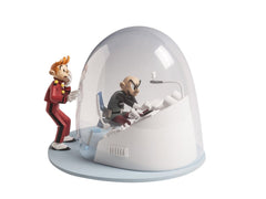 Les Cases De Franquin - Spirou & Fantasio / Robbedoes Kwabbernoot La Bulle (Polychrome) Figurines