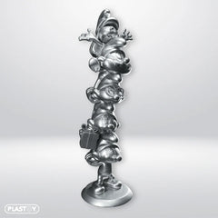 PLASTOY Collectoys - The Smurfs - A Tower of Smurfs Silver (50cm)