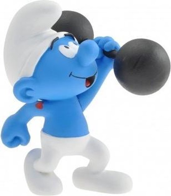 PLASTOY Collectoys - The Smurfs - Hefty Smurf w/ dumbbells (15cm)