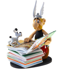 Plastoy Collectoys, Statue - Asterix : Asterix "Stack of Comic Books" (2e Edition) - 23 cm