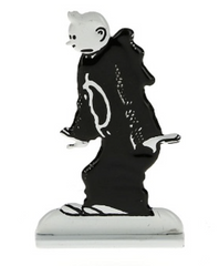 Moulinsart - Tintin / Kuifje - Tintin in a Cigar Tunic (B/W) (Cigares of the Pharaoh) (6cm)