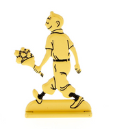 Moulinsart - Tintin / Kuifje - Tintin Holding Flowers (6cm)