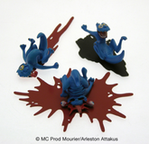 ATTAKUS Metal - Trolls de Troy, Pack de 3 schfoumpfs (n°1) (Limited & Numbered) (4cm)