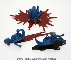 ATTAKUS Metal - Trolls de Troy, Pack de 3 schfoumpfs (n°1) (Limited & Numbered) (4cm)