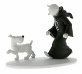 Tintin / Kuifje - Statue Toga And Snowy In India (10Cm) + Book Figurine Resin