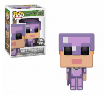 Funko Pop! Games - Minecraft Alex W/ Enchanted Armour (325) Exclusive Figurines