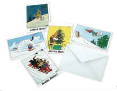 Tintin / Kuifje - Postcards Meilleurs Voeux Beste Gelukwensen Best Wishes (Set Of 16 Cards)