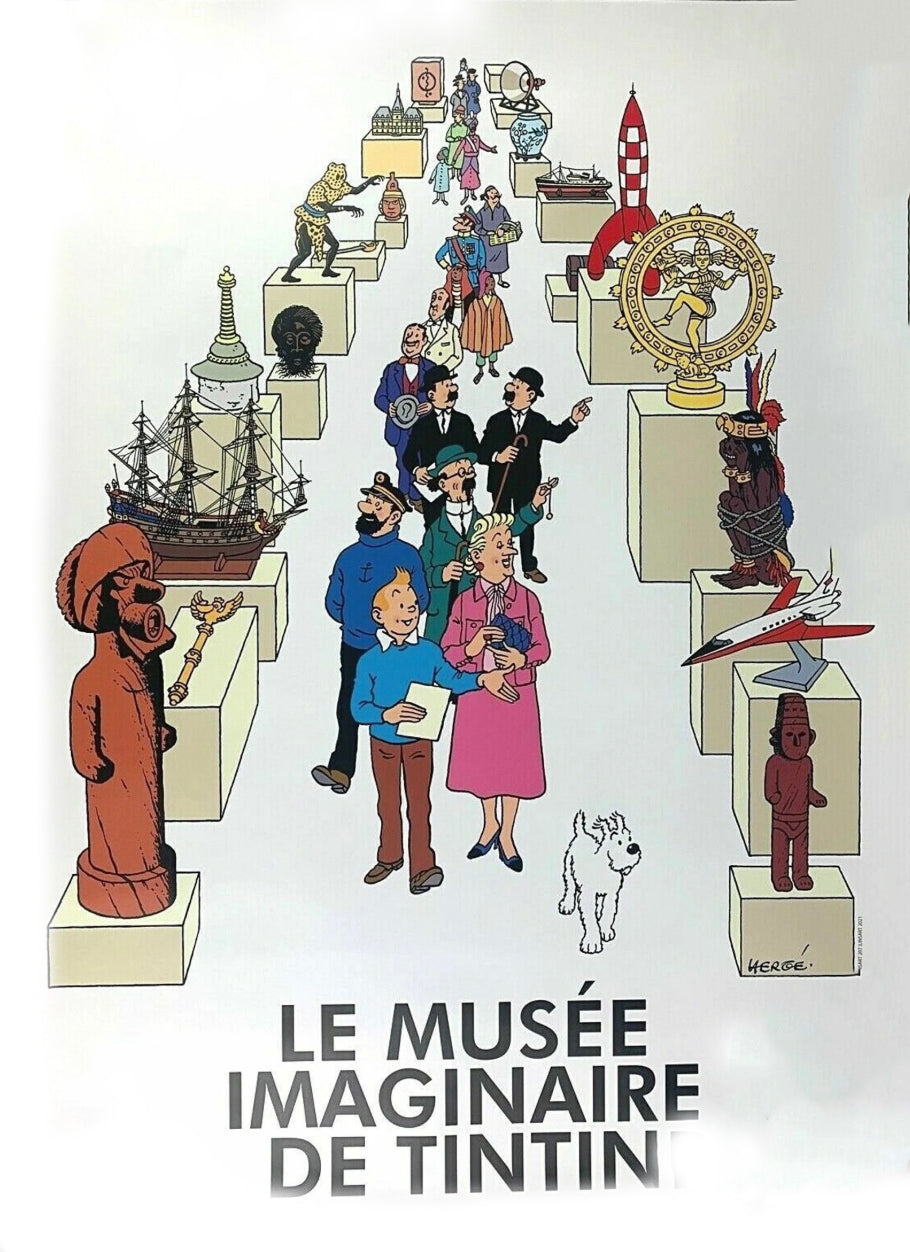 Tintin Poster “Le Musée Imaginair" (50cm x 70cm) (ref. 230041) (°2021)