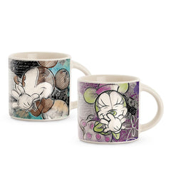 Disney - Mickey & Minnie Mini Mug Turquoise / Purple (Set Of 2)