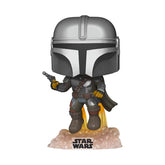 Funko POP! Star Wars - The Mandalorian - The Mandolorian Flying w/ Blaster (408) Exclusive