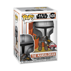 Funko POP! Star Wars - The Mandalorian - The Mandolorian Flying w/ Blaster (408) Exclusive