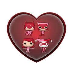 Funko POP! Pocket - DC Comics Valentines - Batman, The Animated Seriers (4 Vinyl Figures)