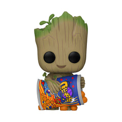 Funko POP! Marvel - I am Groot - Groot w/ Cheese Puffs (1196)