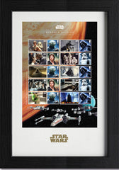 Star Wars - Framed Stamps Collector (43 X 29 Cm)