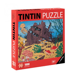Tintin / Kuifje - Puzzle / Puzzel - “Red Rackham's Treasure" (1000 pieces) + poster