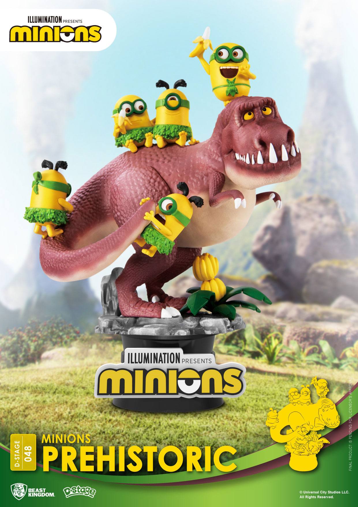 Disney - Minions - Diorama Minions Prehistoric (15 cm)