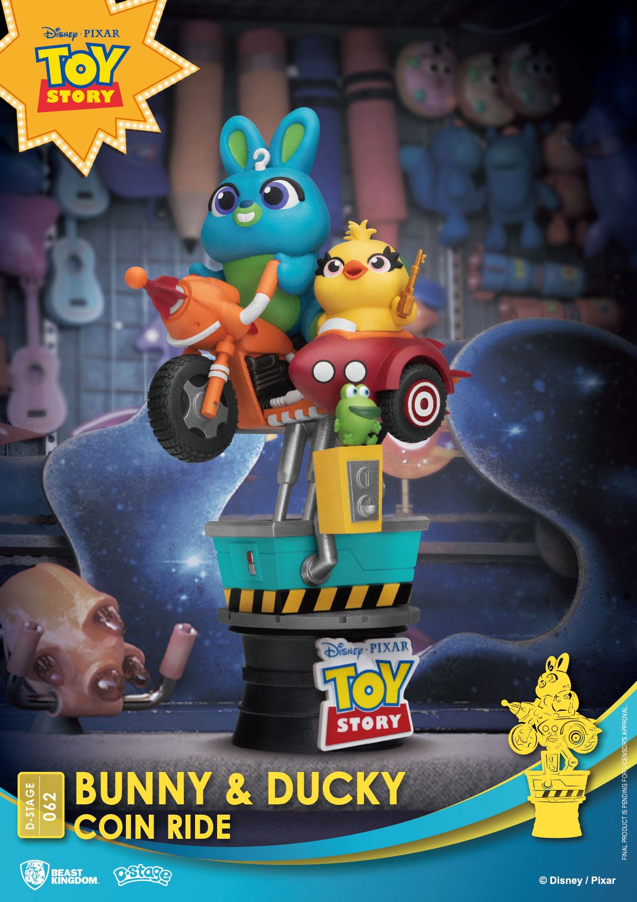 Disney - Toy Story - Diorama 'Bunny & Ducky Coin Ride' (13 cm)